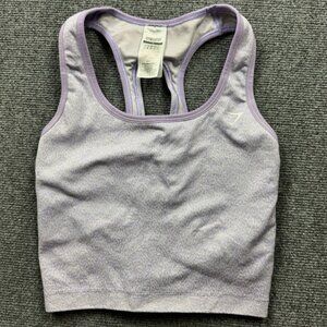 Gymshark Adapt Animal Seamless Crop Tank Reef Soft Lilac Woman’s Small